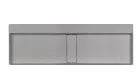 Mosdó, Deante Blur pultra építhető gránit mosdó lefolyófedéllel, metálszürke 40x120 cm CQB_SU2S