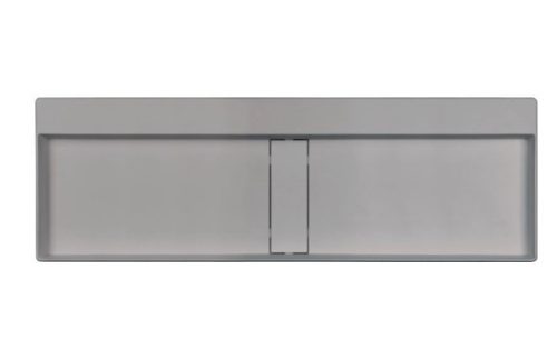 Mosdó, Deante Blur pultra építhető gránit mosdó lefolyófedéllel, metálszürke 40x120 cm CQB_SU2S