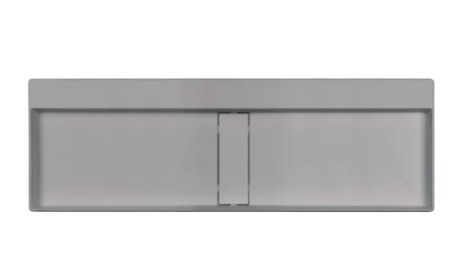 Mosdó, Deante Blur pultra építhető gránit mosdó lefolyófedéllel, metálszürke 40x120 cm CQB_SU2S