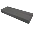Mosdó,Deante Blur pultra építhető gránit mosdó lefolyófedéllel, antracit metál 40x100 cm CQB_TU1S