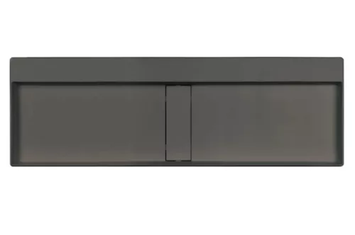Mosdó,Deante Blur pultra építhető gránit mosdó lefolyófedéllel, antracit metál 40x120 cm CQB_TU2S