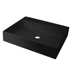   Mosdó, Deante Correo pultra építhető gránit mosdó, fekete 50x40 cm CQR_NU5S