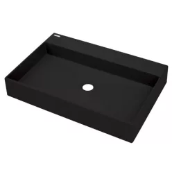   Mosdó, Deante Correo pultra építhető gránit mosdó, fekete 40x60 cm CQR_NU6S