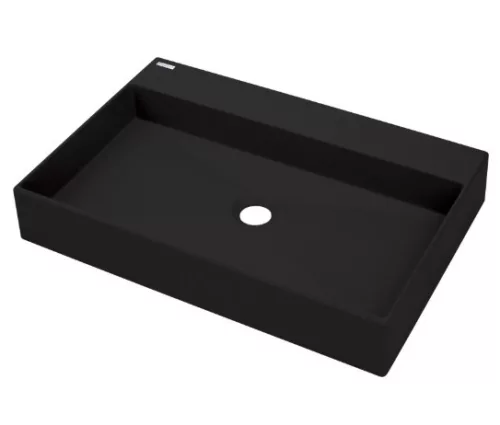Mosdó, Deante Correo pultra építhető gránit mosdó, fekete 40x60 cm CQR_NU6S
