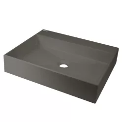   Mosdó, Deante Correo pultra építhető gránit mosdó antracit metál 50x40 cm CQR_TU5S