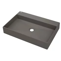   Mosdó, Deante Correo pultra építhető gránit mosdó antracit metál 60x40 cm CQR_TU6S
