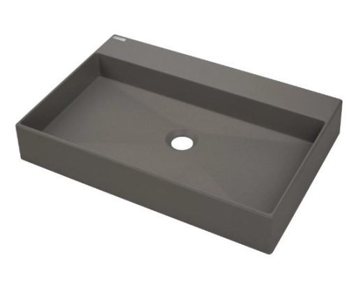 Mosdó, Deante Correo pultra építhető gránit mosdó antracit metál 60x40 cm CQR_TU6S