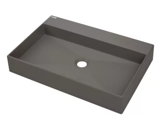 Mosdó, Deante Correo pultra építhető gránit mosdó antracit metál 60x40 cm CQR_TU6S