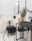 Mosdó, Deante Correo pultra építhető gránit mosdó antracit metál 60x40 cm CQR_TU6S
