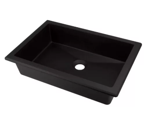 Mosdó, Deante Correo beépíthető gránit mosdó fekete 50x35 cm CQR_NU5U