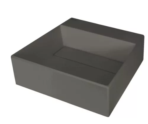 Mosdó, Deante Correo pultra építhető gránit mosdó antracit metál lefolyófedéllel 40x40 CQR_TU4M