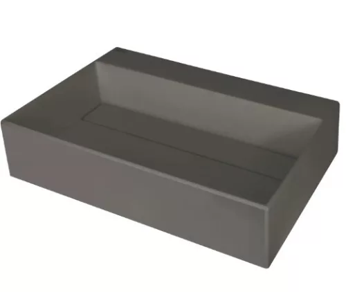 Mosdó, Deante Correo pultra építhető gránit mosdó antracit metál lefolyófedéllel 40x60 CQR_TU6M