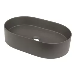  Mosdó, Deante Silia pultra építhető gránit mosdó antracit metál 35x55 cm CQS_TU6S