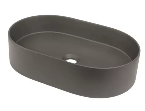 Mosdó, Deante Silia pultra építhető gránit mosdó antracit metál 35x55 cm CQS_TU6S