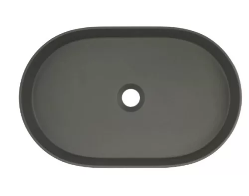 Mosdó, Deante Silia pultra építhető gránit mosdó antracit metál 35x55 cm CQS_TU6S
