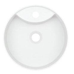   Mosdó, Deante Silia pultra építhető gránit mosdó csaplyukkal alabástrom 36 cm CQS_AU4B