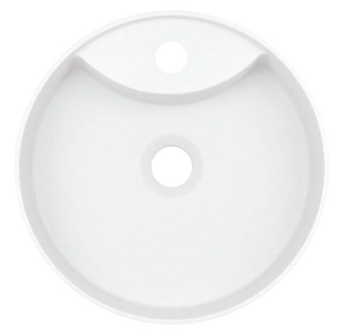 Mosdó, Deante Silia pultra építhető gránit mosdó csaplyukkal alabástrom 36 cm CQS_AU4B