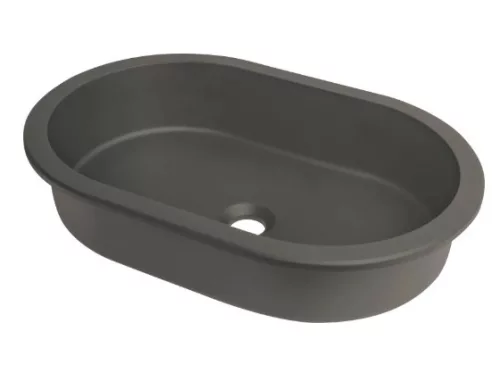 Mosdó, Deante Silia beépíthető gránit mosdó 39x58,8 cm antracit metál CQS_TU6U