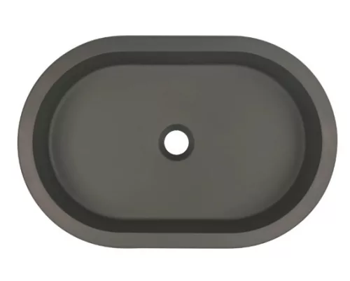 Mosdó, Deante Silia beépíthető gránit mosdó 39x58,8 cm antracit metál CQS_TU6U