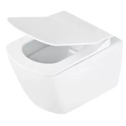   WC, Deante Anemon fali, perem nélküli wc csésze, fehér CDZ_6ZPW
