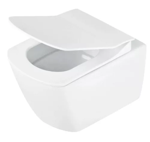WC, Deante Anemon fali, perem nélküli wc csésze, fehér CDZ_6ZPW