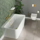 WC, Deante Anemon fali, perem nélküli wc csésze, fehér CDZ_6ZPW