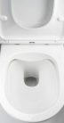 WC, Deante Round fali, perem nélküli wc csésze, wc tetővel fehér CGRD6ZPW