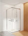 Zuhanykabin, Deante Jasmin Plus szögletes zuhanykabin 90x90x190 króm/átlátszó üveg KTJ_041P
