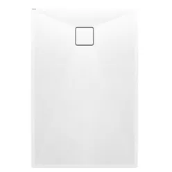   Zuhanytálca, Deante Correo szögletes, gránit zuhanytálca, alabástrom 120x90 KQR_A43B