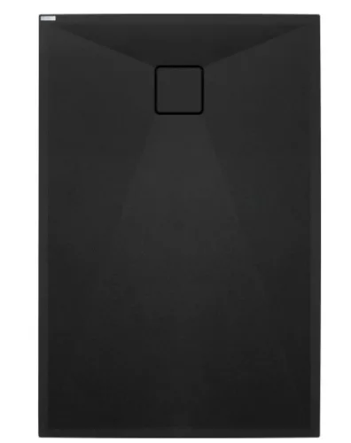 Zuhanytálca, Deante Correo szögletes, gránit zuhanytálca, fekete 120x80 KQR_N44B