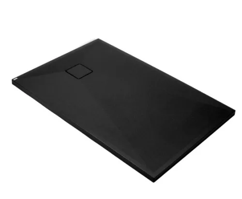 Zuhanytálca, Deante Correo szögletes, gránit zuhanytálca, fekete 120x80 KQR_N44B