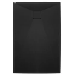   Zuhanytálca, Deante Correo szögletes, gránit zuhanytálca, fekete 100x90 KQR_N45B
