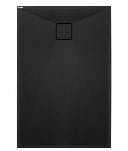 Zuhanytálca, Deante Correo szögletes, gránit zuhanytálca, fekete 140x80 KQR_N48B