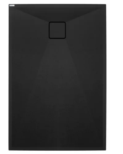 Zuhanytálca, Deante Correo szögletes, gránit zuhanytálca, fekete 90x70 KQR_N71B