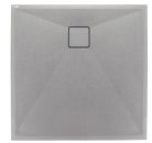 Zuhanytálca, Deante Correo szögletes, gránit zuhanytálca, metálszürke 80x80 KQR_S42B