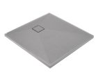 Zuhanytálca, Deante Correo szögletes, gránit zuhanytálca, metálszürke 80x80 KQR_S42B