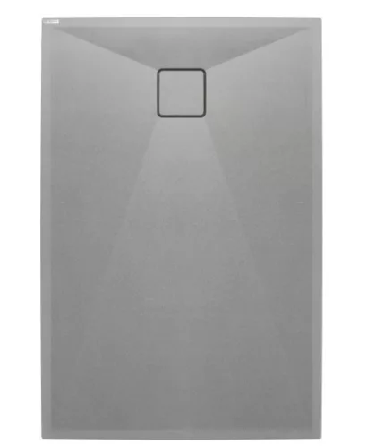 Zuhanytálca, Deante Correo szögletes, gránit zuhanytálca, metálszürke 120x90 KQR_S43B