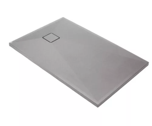 Zuhanytálca, Deante Correo szögletes, gránit zuhanytálca, metálszürke 120x90 KQR_S43B