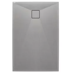   Zuhanytálca, Deante Correo szögletes, gránit zuhanytálca, metálszürke 120x80 KQR_S44B