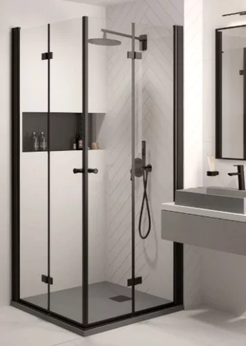 Zuhanytálca, Deante Correo szögletes, gránit zuhanytálca, metálszürke 120x80 KQR_S44B