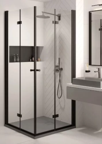 Zuhanytálca, Deante Correo szögletes, gránit zuhanytálca, metálszürke 120x80 KQR_S44B