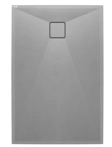 Zuhanytálca, Deante Correo szögletes, gránit zuhanytálca, metálszürke 100x90 KQR_S45B