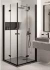 Zuhanytálca, Deante Correo szögletes, gránit zuhanytálca, metálszürke 100x80 KQR_S46B