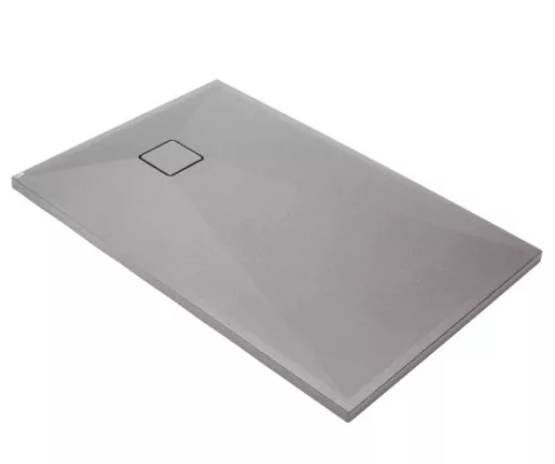Zuhanytálca, Deante Correo szögletes, gránit zuhanytálca, metálszürke 100x80 KQR_S46B