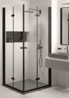 Zuhanytálca, Deante Correo szögletes, gránit zuhanytálca, metálszürke 100x80 KQR_S46B