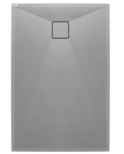 Zuhanytálca, Deante Correo szögletes, gránit zuhanytálca, metálszürke 140x90 KQR_S47B