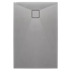   Zuhanytálca, Deante Correo szögletes, gránit zuhanytálca, metálszürke 140x80 KQR_S48B