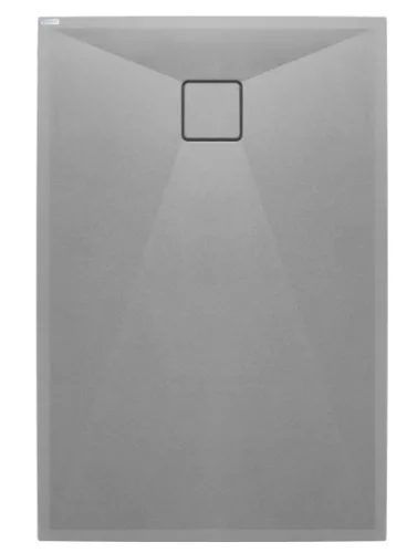 Zuhanytálca, Deante Correo szögletes, gránit zuhanytálca, metálszürke 140x80 KQR_S48B