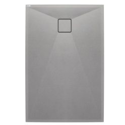   Zuhanytálca, Deante Correo szögletes, gránit zuhanytálca, metálszürke 90x70 KQR_S71B
