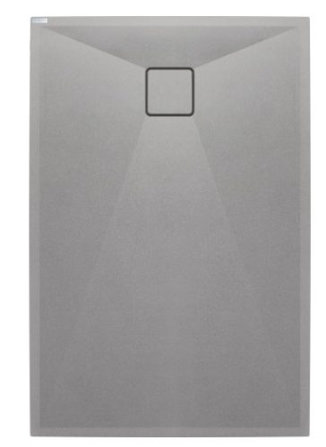 Zuhanytálca, Deante Correo szögletes, gránit zuhanytálca, metálszürke 90x70 KQR_S71B